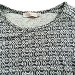 Tory Burch 100% Silk Myrtle Fitted Ruched Dress Black Purple Size Medium Photo 3