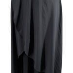 Halara  Black Asymmetrical Layered Maxi Skirt Size S Regular Photo 0