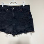 American Eagle Black Mom Shorts Distressed 8 Women Photo 1