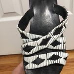 Urban Outfitters  white and black slip‎ on sandals women’s size 7 Photo 2