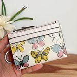 Coach NWT Mini Skinny Id Case With Butterfly Print Photo 0
