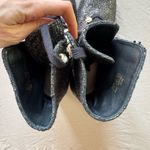 Stuart Weitzman  Ivey Tweed High Block Heel Combat Boots Photo 12