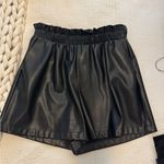 BB Dakota  Black Faux Leather Shorts Photo 3