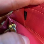 Prada Authentic  vintage Y2K Saffiano leather checkered long wallet pink gold Photo 6