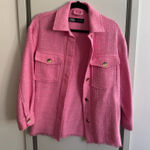 ZARA Pink  Oversized Linen Button Down  Photo 0