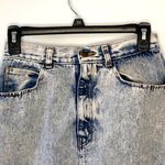 Palmetto's Vintage 1980s Acid Wash High Rise Denim Mini Skirt size 9 Blue Photo 4