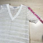 Waverly Grey White Crochet Fringe V Photo 6