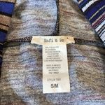 Anthropologie Rafi & Ro hooded poncho top pom pom detail Aztec southwest print S/M Photo 6