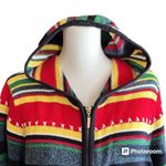 CRAZY HORSE Petite Hooded Striped Sweater Photo 5