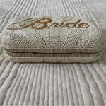 From St. Xavier Bride Beaded Box Clutch in Ivory Amber Strap included White Photo 4