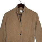 J.Crew  Schoolboy Sweater Blazer Cardigan LongSleeve MockCollar One Button S Tan Photo 1