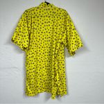 Mark Ashton  Yellow Bumble Bee Bathrobe Womens S/M Belted Short Sleeve Robe Photo 8