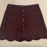 Dark Purple Button Up Skirt Size L Photo 0