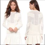 Torn By Ronny Kobo  white pointelle perforated‎ faige sweater size small Photo 1