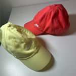 Nike  Women's Caps in Coral and Pale Yellow Photo 0