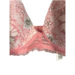 Lucky Brand Sz. 34C Light Lift Demi Bra Floral Pink Lightly Padded Photo 6
