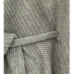 Grey Knit Belt Tie Waist Wrap Poncho Cardigan OSFM Gray Photo 4