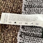 Dark Gray Cable knit Winter Acrylic Scarf Photo 8