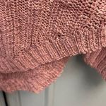 Pink republic  Loose Knit Sweater size Small Tunic Length Scoop Neck Photo 3