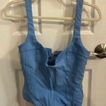 ZARA Blue Corset Top Photo 0