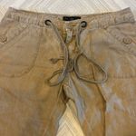 Sanctuary Clothing Women’s Tan Linen Cargo-Like Tie Waist Pants - Size 28 Photo 2