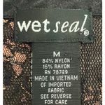 Wet Seal Vintage  Mesh Sequin Lace Button Side Dress (M) Whimsigoth Vamp Romantic Photo 5