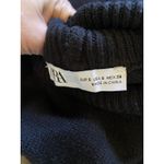 ZARA Black Ribbed Cuff Turtleneck Knit Sweater Shift Mini Dress Womens Small Photo 6