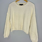 Sanctuary  Cream Knit Crew Neck Sweater | M Photo 0