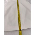 AQUA  White Halter Mini Dress Button‎ Front Sleeveless Party Dress Size L Photo 6