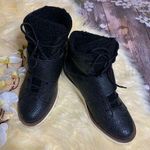 Vera Wang  Black Winter Ankle Boots Size 8.5 Photo 0