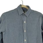 Emily Phillips Nashville Blue Gingham Plaid Button Front Shirt Dress Womens 2 Photo 1