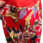 NBD  Naven Revolve Cut Out Floral Dress Women’s XXS Red Tropical Slit Midi Photo 8