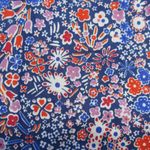 J.Crew NWT Liberty Kayoko in Deep Blue Floral Sleeveless Faux Wrap Dress 8 Photo 3