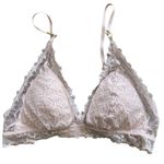 Aerie Free-To-Be Lace Padded Plunge Bralette Blush Pink Medium Photo 4