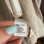 Drew | Striped Natural Khaki Linen Blend Relaxed Blazer Anthropologie | Medium Photo 3
