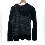 Columbia Hooded Black Long Sleeve Knit Pullover Hooded Sweater Wool Blen… Photo 1