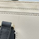 Kate Spade  Laurel Way Hadlee Crossbody Satchel Bag Purse Beige Black Leather‎ Photo 5