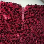 Portia and Scarlett STUNNING Deep Red Sequin Long Sleeve Dress Size 2 Photo 8