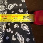 Shosho  NWT SUMMER SKATER DRESS Black & White Paisley Design Cut Out Back SZ XL Photo 9