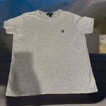Ralph Lauren Y2K Lauren  Tee Womens Sz L Grey Distressed Made In Macao Casual LRL Photo 0