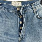 We The Free Free People SZ 29 Maggie Straight Crop Jeans Distressed Button-Fly Photo 3
