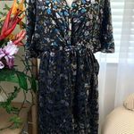 Modcloth Dramatic Depths Velvet Dress in Black Floral Photo 2