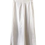 Show Me Your Mumu White Wide Leg Pants Elastic Waist Crop Lightweight Small NWT Photo 0