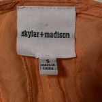 Skylar + Madison Top Womens Size Small Coral Orange Crop Top Puff Sleeves Photo 6