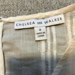 Chelsea and Walker Bush Ruffle silk blend top White Size 8 Photo 5