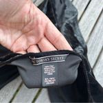 Victoria's Secret M/L CRUSHED VELVET BODYSUIT medium large black long sleeve Photo 11