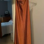 Burnt Orange Silk Dress Size XS Photo 0