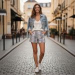 Altar'd State Altar’d State Medium Snake Skin print Shorts Photo 4