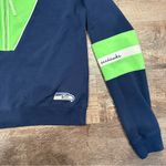 Seattle Seahawks NFL Women’s Cropped Sweatshirt WEAR by Erin Andrew’s Small Blue Photo 1