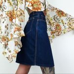 Vintage Gitano Denim Mini Skirt | Size S Blue Photo 3